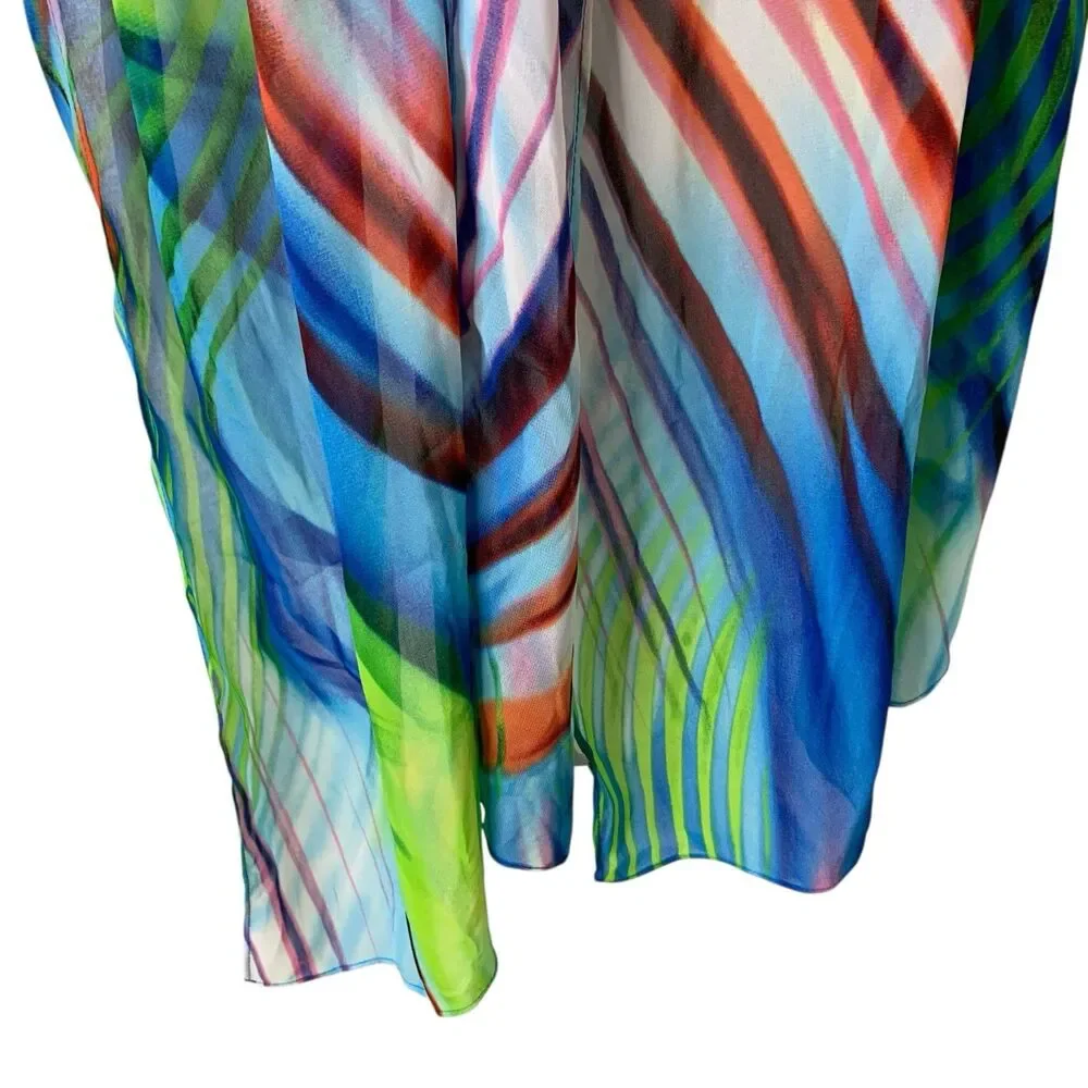 Chico’s Scarf Wrap Leaf Print 18